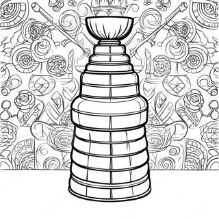 Stanley Cup Trophy Coloring Page 4801-4007