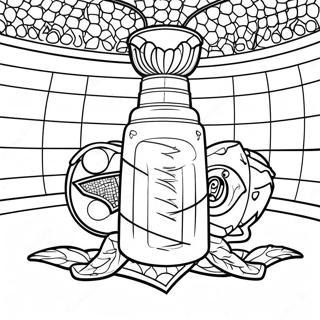 Exciting Stanley Cup Playoff Coloring Page 4802-4012