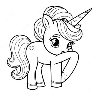 Afro Unicorn Coloring Page 48042-38492