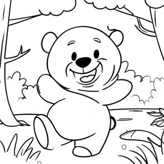 Winnie The Pooh Fall Coloring Pages