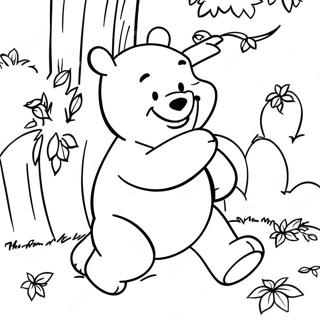 Winnie The Pooh Fall Coloring Page 48052-38503