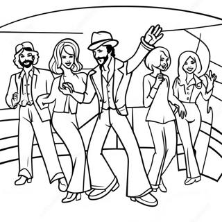 1970 S Disco Dance Party Coloring Page 48082-38530