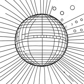 Groovy 1970 S Disco Ball Coloring Page 48083-38525