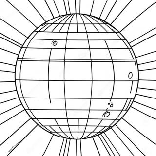 Groovy 1970 S Disco Ball Coloring Page 48083-38526