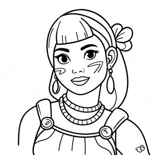 Fortnite Imani Coloring Pages