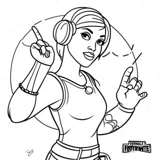 Imani In Action Fortnite Coloring Page 48103-38545