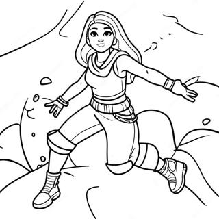 Imani In Action Fortnite Coloring Page 48103-38548