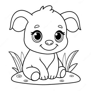 Cute Baby Animal Coloring Page 48122-38554