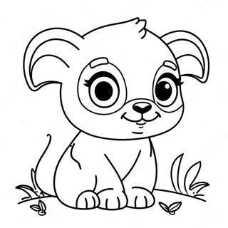 Cute Baby Animal Coloring Page 48122-38555