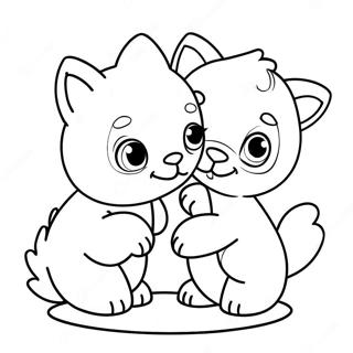 Fluffy Baby Animal Friends Coloring Page 48123-38560