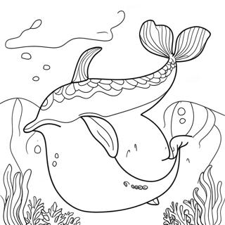 Colorful Jonah And The Whale Scene Coloring Page 4812-4017