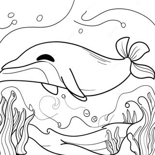 Colorful Jonah And The Whale Scene Coloring Page 4812-4019