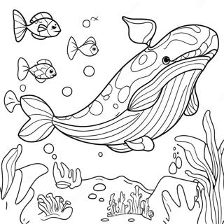 Colorful Jonah And The Whale Scene Coloring Page 4812-4020