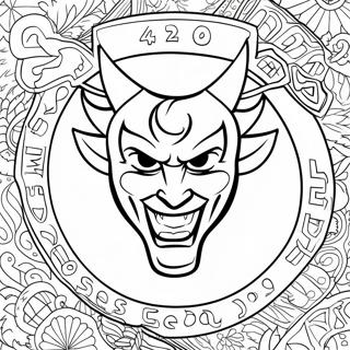 New Jersey Devils Logo Coloring Page 48132-38567