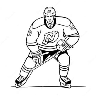 New Jersey Devils Player Skating Coloring Page 48133-38574