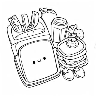 School Lunch Coloring Pages