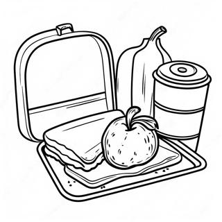 School Lunch Coloring Page 48142-38570