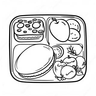 School Lunch Coloring Page 48142-38572