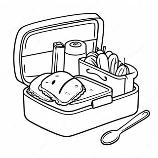 Healthy School Lunch Box Coloring Page 48143-38577