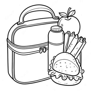 Healthy School Lunch Box Coloring Page 48143-38580