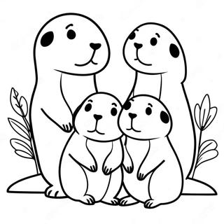 Prairie Dog Family Coloring Page 48182-38603