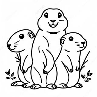 Prairie Dog Family Coloring Page 48182-38604