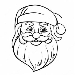 Santa Face Coloring Page 48202-38624