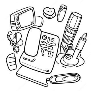 Communication Tools Coloring Page 48212-38634