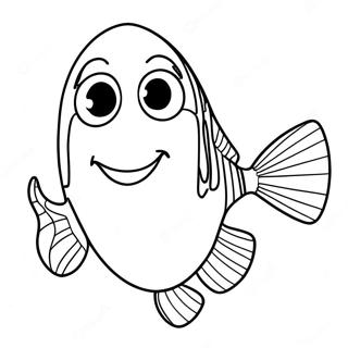 Finding Dory Coloring Pages