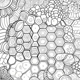 Hexagon Coloring Pages