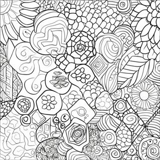 Hexagon Pattern Coloring Page 48222-38638