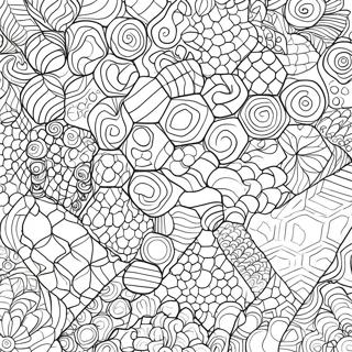 Hexagon Pattern Coloring Page 48222-38639