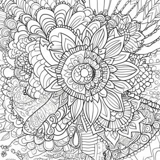 Colorful Hexagon Mandala Coloring Page 48223-38641