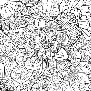 Colorful Hexagon Mandala Coloring Page 48223-38642