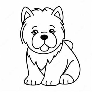 Chow Chow Puppy Coloring Page 48242-38659