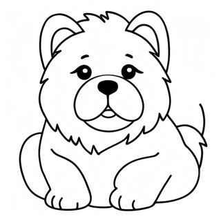 Chow Chow Puppy Coloring Page 48242-38660