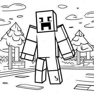 Creepy Minecraft Entity 303 Coloring Page 48273-38682