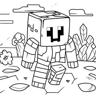 Creepy Minecraft Entity 303 Coloring Page 48273-38683