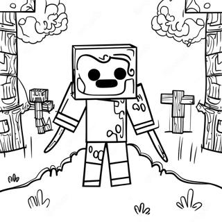 Creepy Minecraft Entity 303 Coloring Page 48273-38684