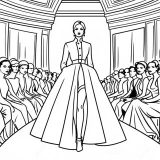 Dior Fashion Show Coloring Page 48293-38694