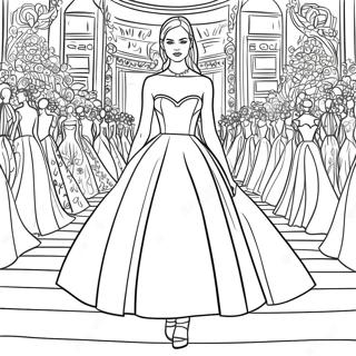 Dior Fashion Show Coloring Page 48293-38696