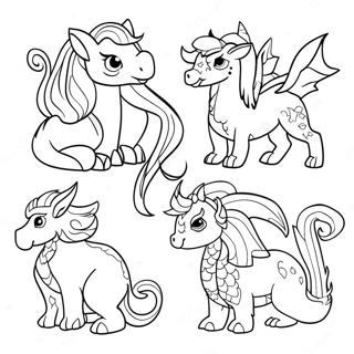 Mythographic Fantasy Creatures Coloring Page 48312-38710