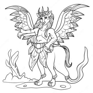 Mythographic Fantasy Creatures Coloring Page 48312-38711