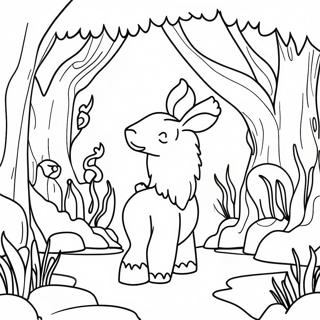 Mythographic Enchanted Forest Coloring Page 48313-38715