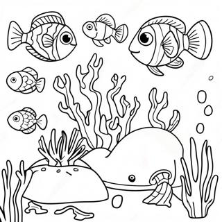 Colorful Coral Reef Under The Sea Coloring Page 48323-38728