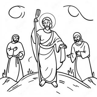 Colorful Resurrection Scene Coloring Page 48383-38776