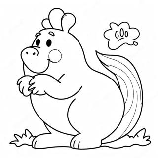 Funny Farting Animals Coloring Page 48413-38787