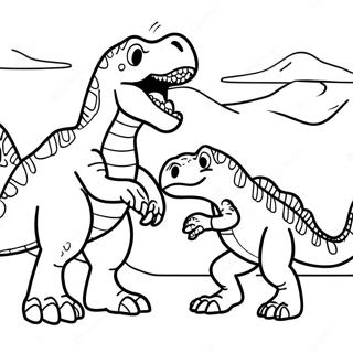 Giganotosaurus Vs T Rex Coloring Pages