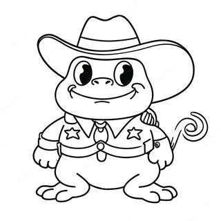 Sheriff Toadster Coloring Pages