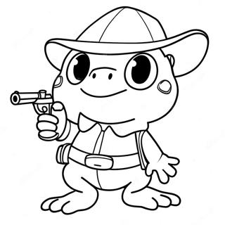 Adventurous Sheriff Toadster Coloring Page 48433-38805